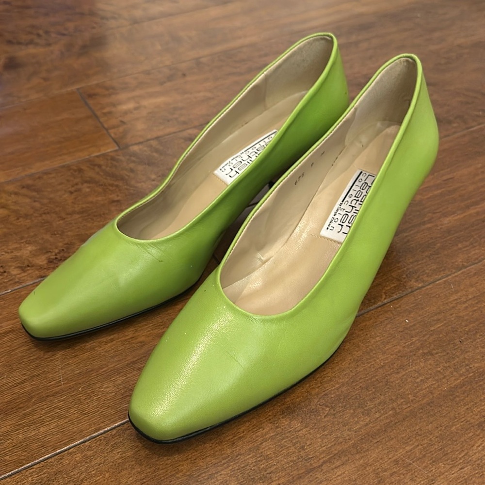 VTG Lime Green Pump sz 9